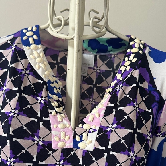 Multicolor Geometric Print Dress - Picture 2 of 4